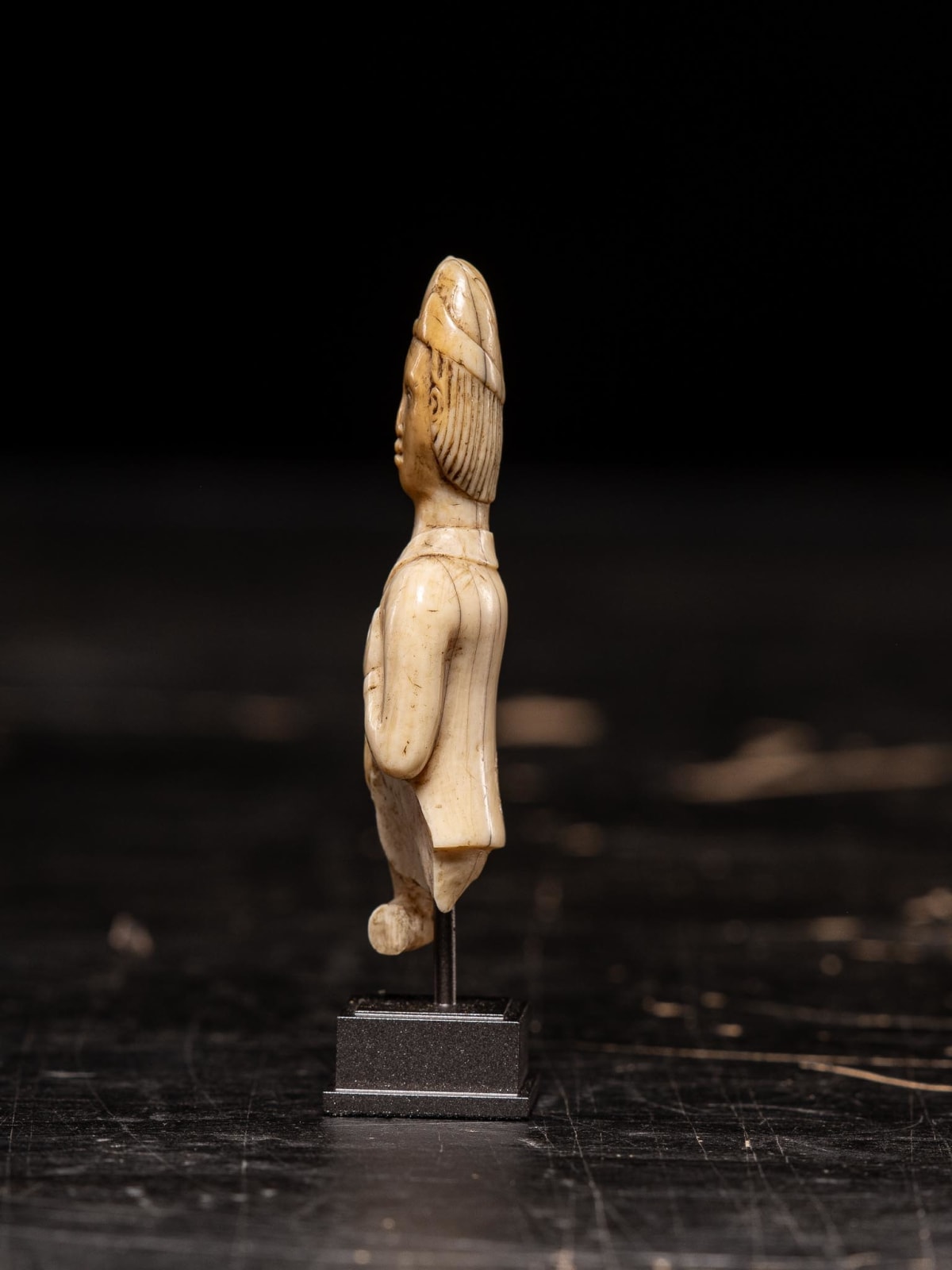 European figure (leg missing) carved by the Kongo people of the Loango Region, DRC, 19-20th Century