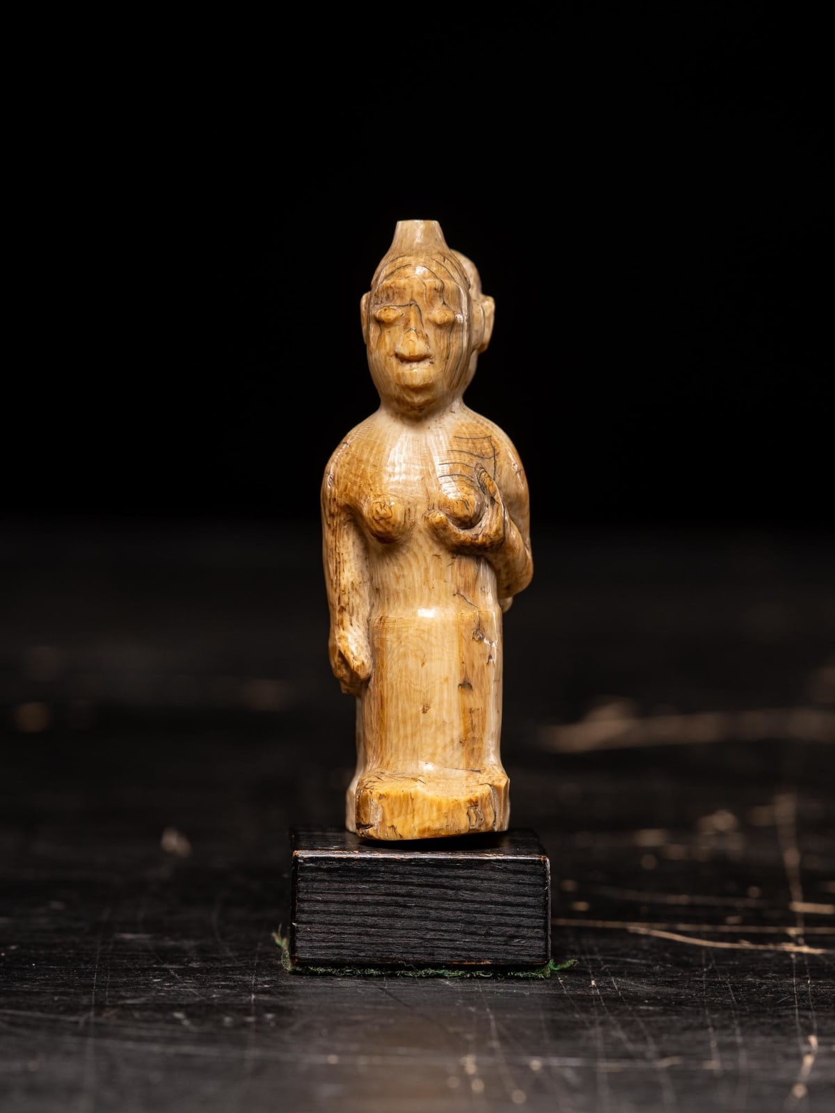 Figure carved by the Kongo people of the Loango Region, DRC, late 19th-early 20th C