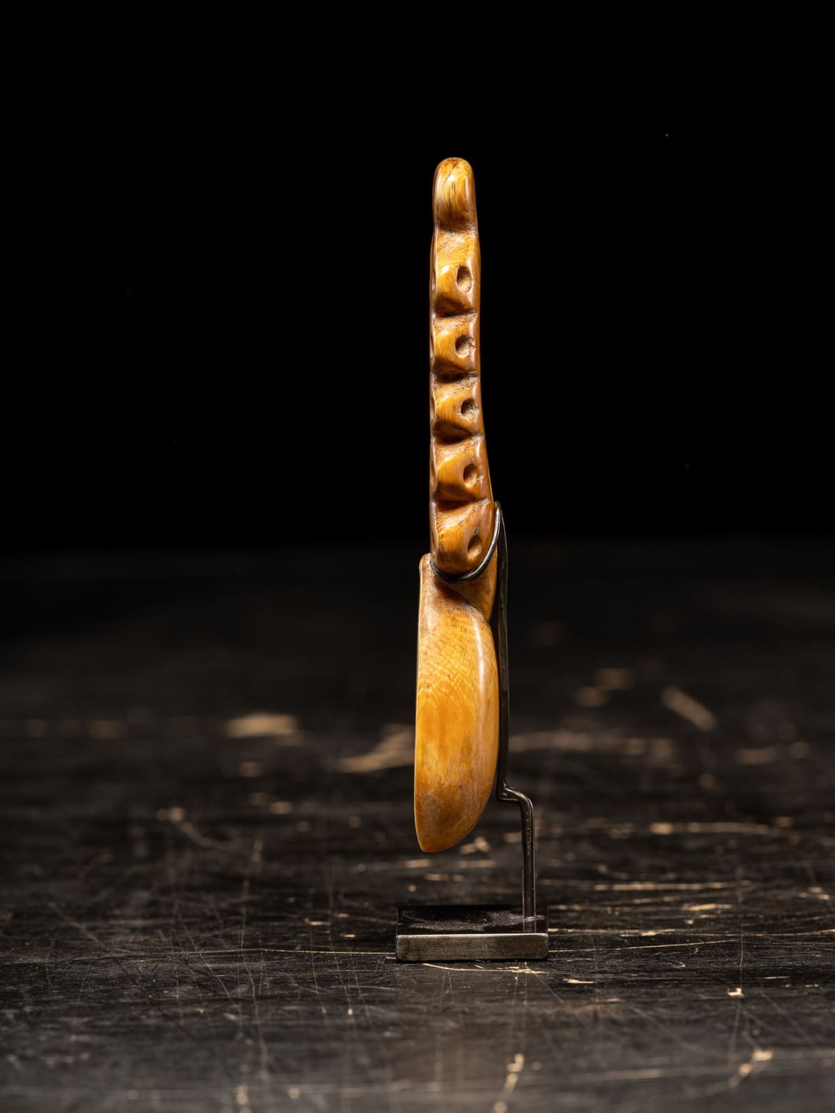 Lega ceremonial ivory Spoon, 1st half 20th C