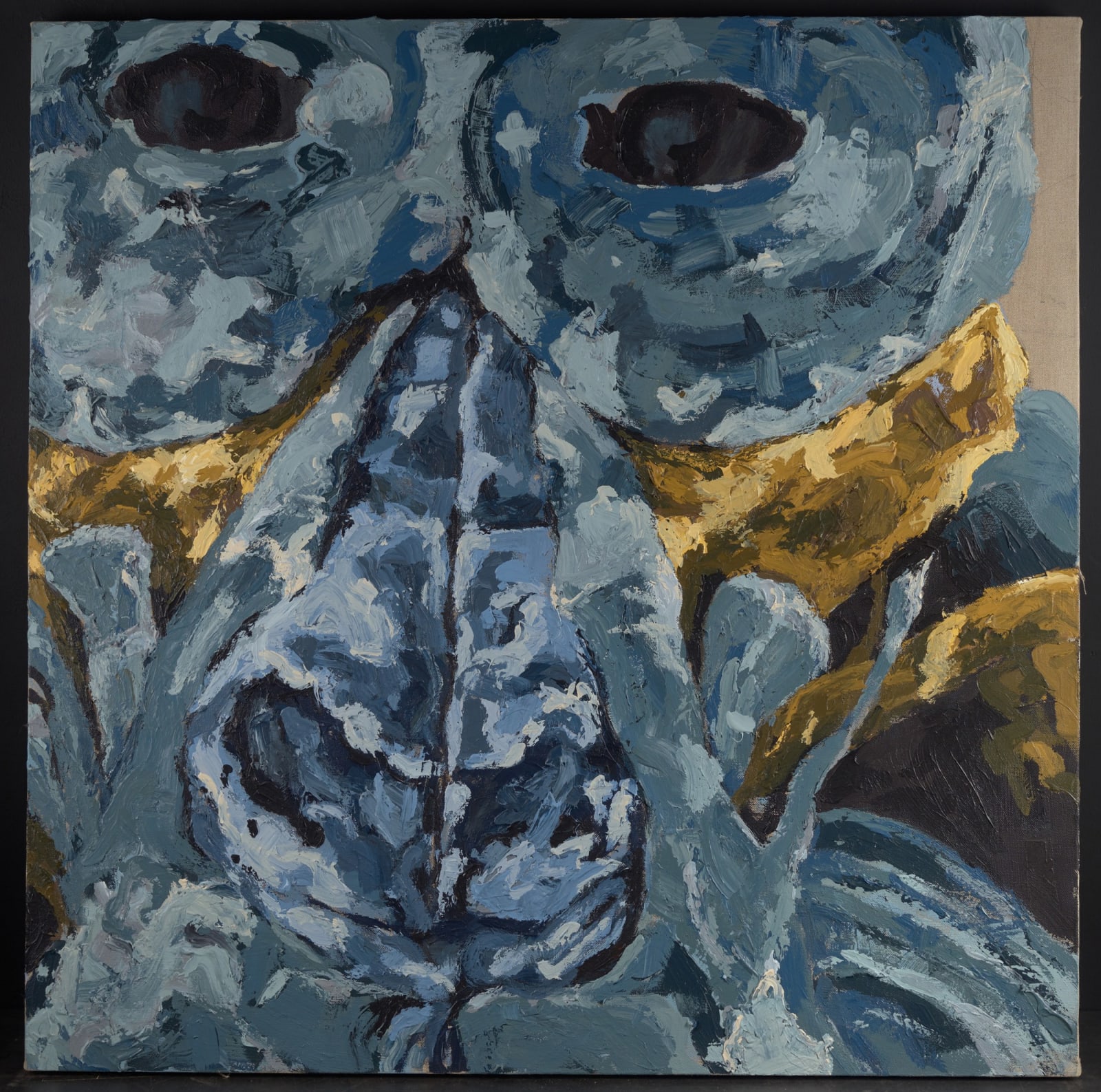 21st C., Expressionism, Animal Painting, Dominique Yee (1960- ), Auzoux's Troglodytes Gorilla's, Oil on Canvas, 120 x 120 cm, Signed and Dated 2014, 21th