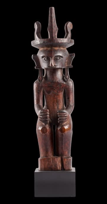 A Nias 'Adu Zatua' wooden ancestor sculpture,