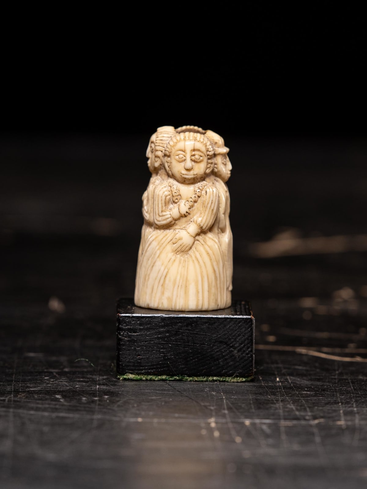 European figure carved by the Kongo people of the Loango Region, DRC, late 19th-early 20th C