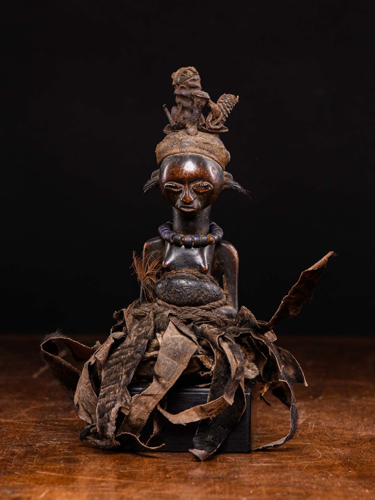 Power Figure with original organic cover,Luba People, DR Congo, first half 20th C