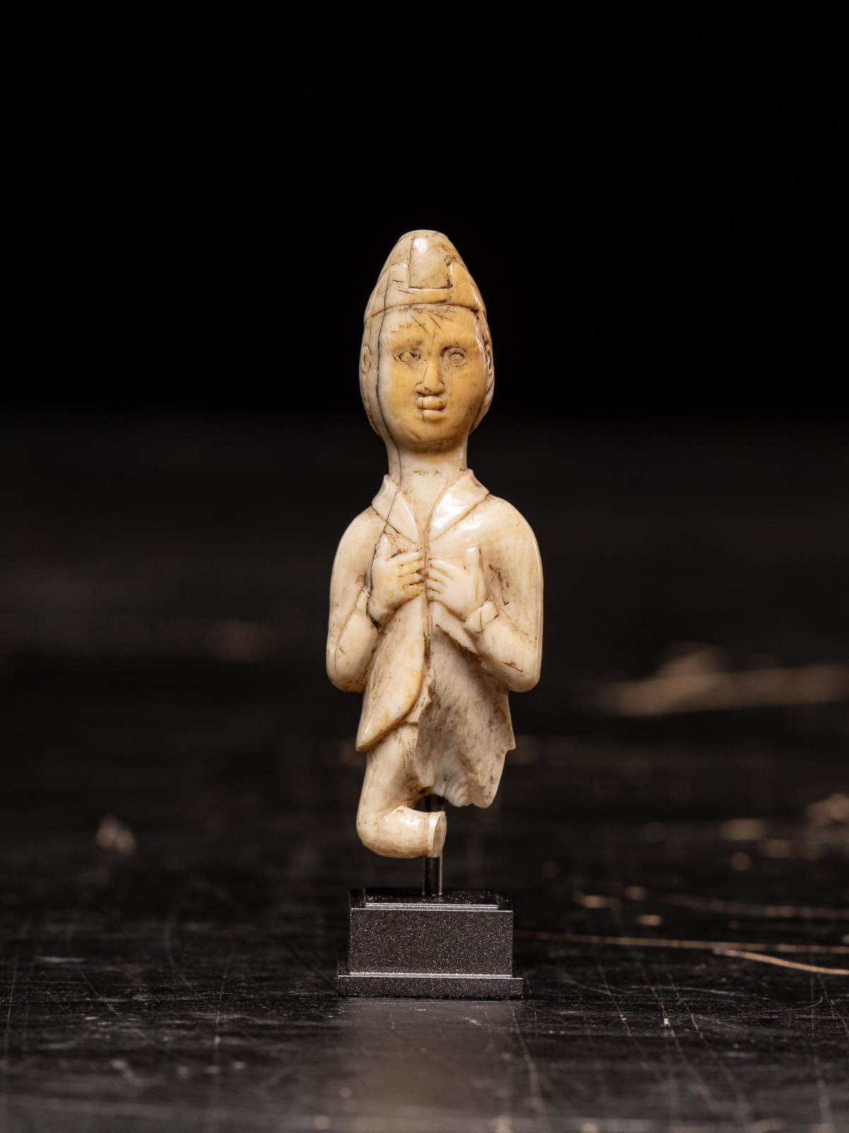 European figure (leg missing) carved by the Kongo people of the Loango Region, DRC, 19-20th Century