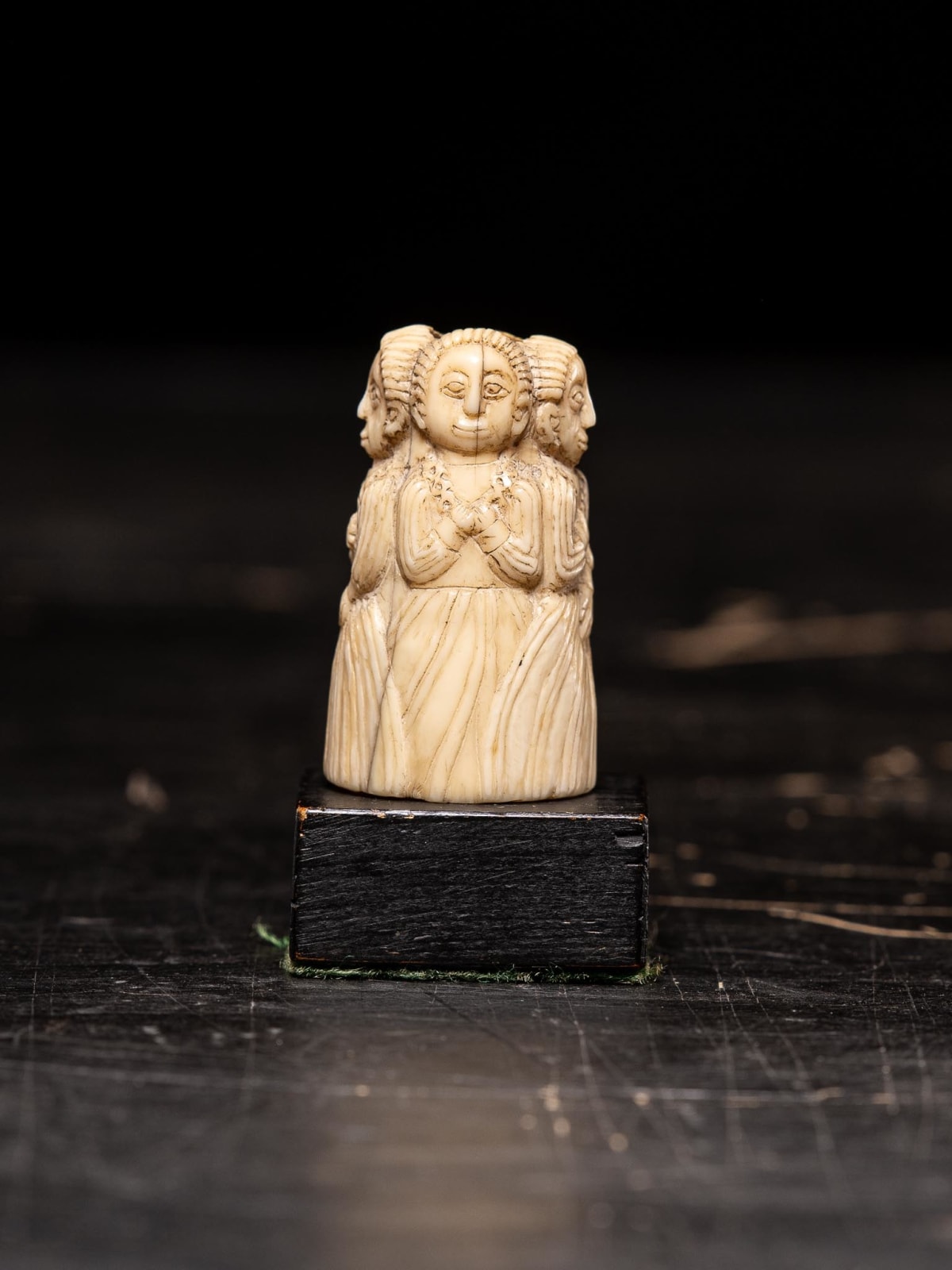 European figure carved by the Kongo people of the Loango Region, DRC, late 19th-early 20th C