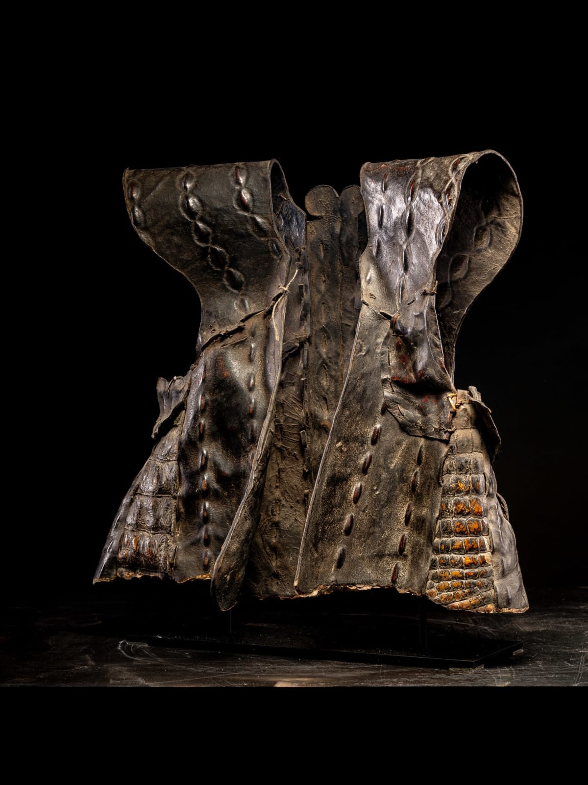 Nias Oroba Leather vest-shaped Cuirass Armor., 19th C