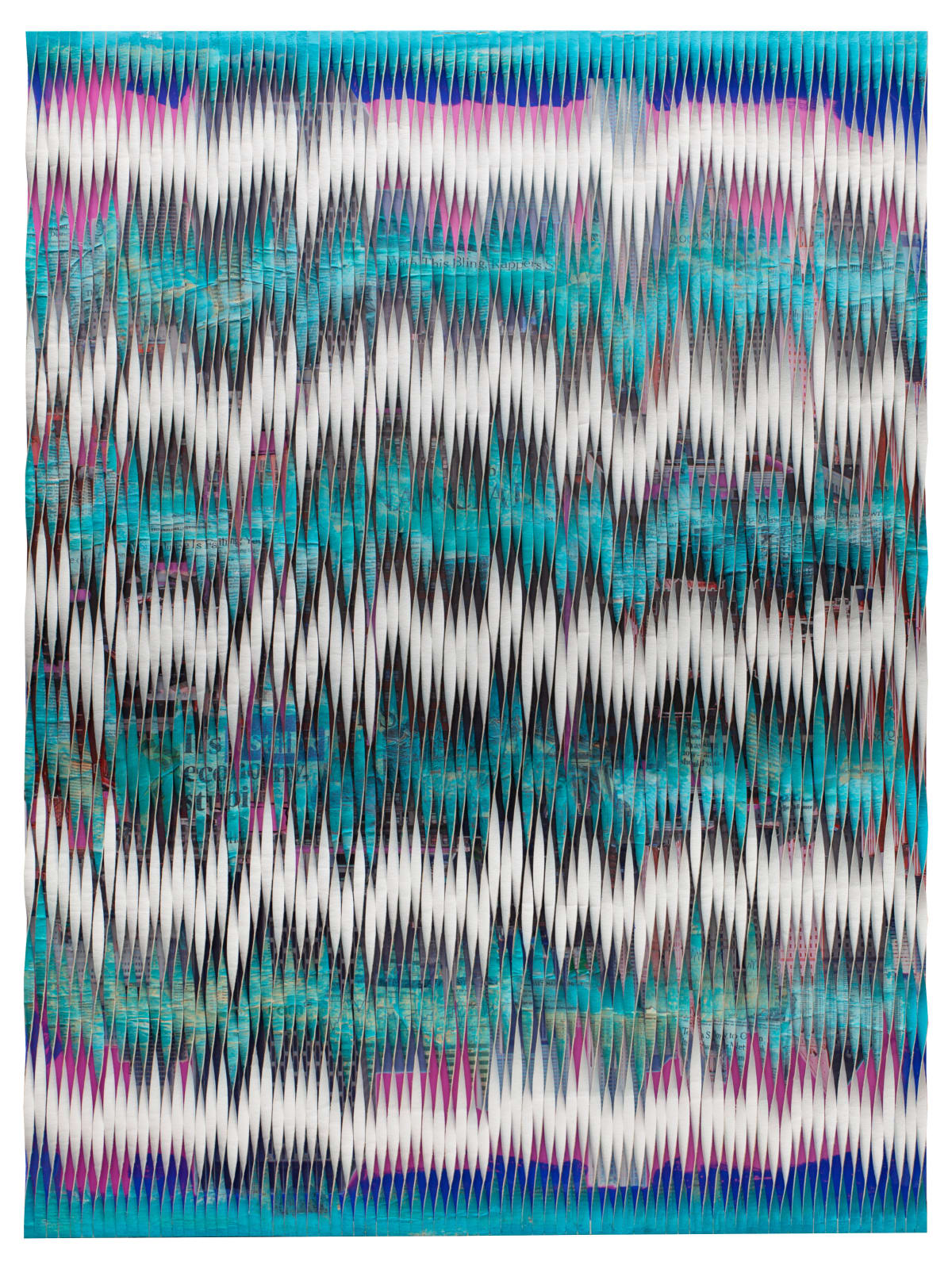 Piers Bourke, Wall Street Turquoise Pink , 2024