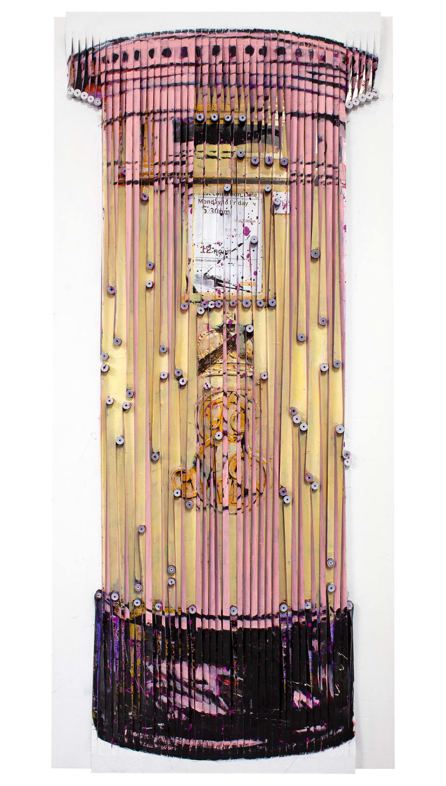 Piers Bourke, Post Person Always Rings - Pink Yellow, 2025