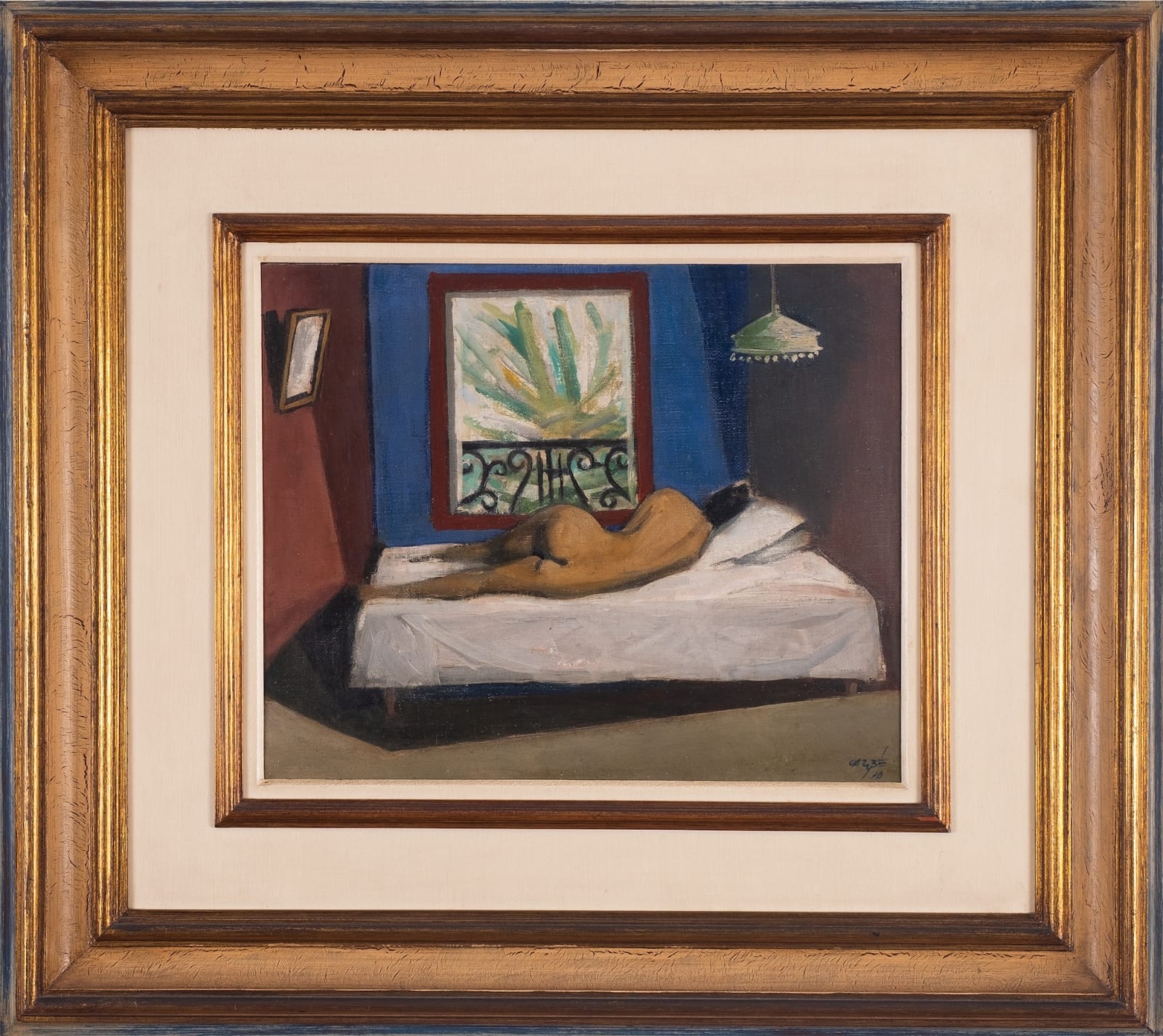 Carybé, Lençol Branco / Nu deitado, 1978