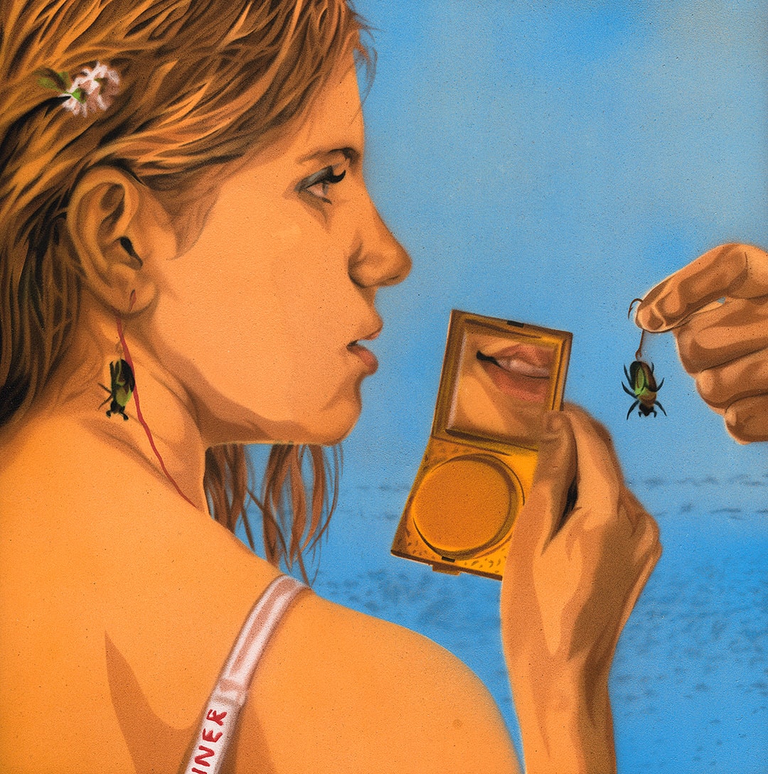 painting by Nick Comparone inspired by Moonrise Kingdom