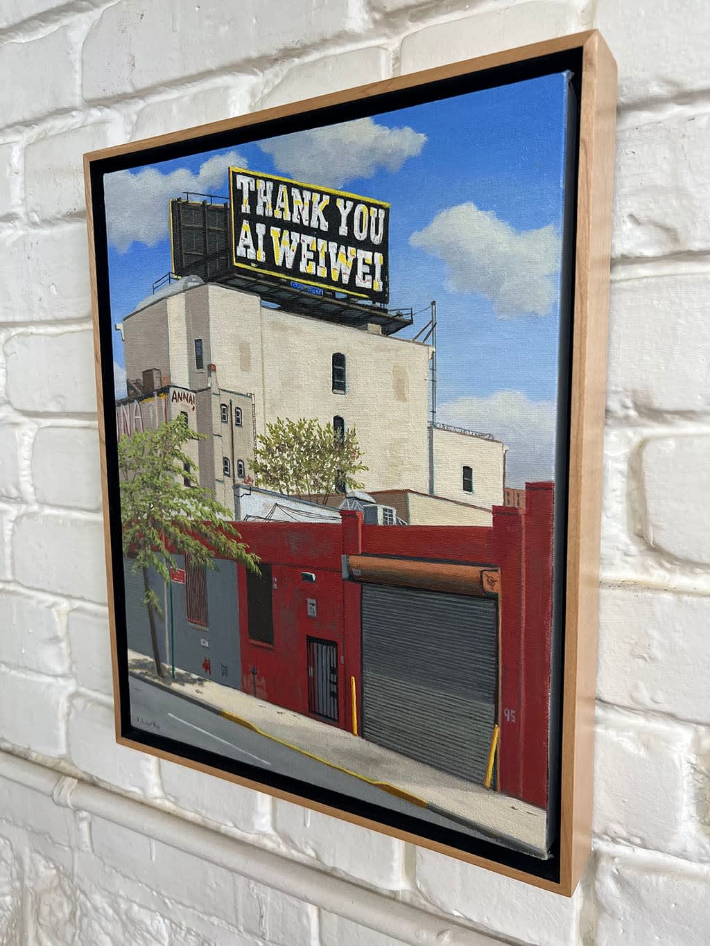 Painting by Valeri Larko of a street scape