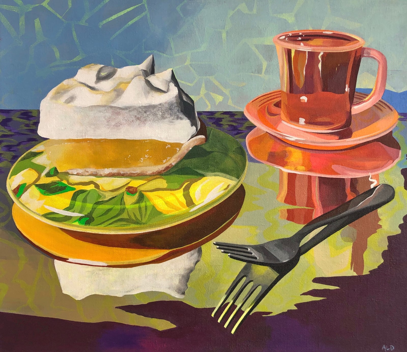 Amanda Dunham, Dessert on a Mirror, 2019