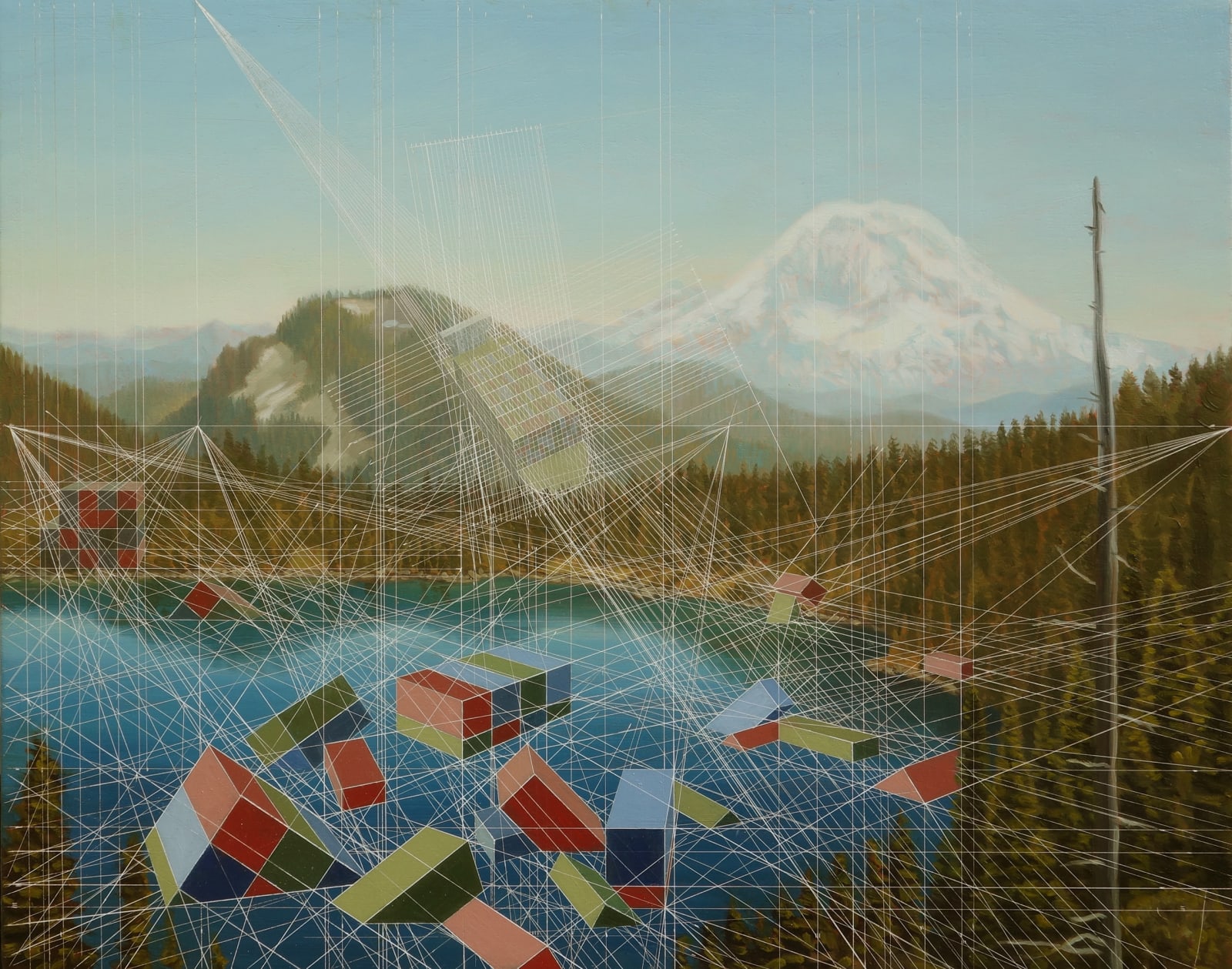 Mary Iverson, Calamity at Summit Lake (Mount Rainier), 2019
