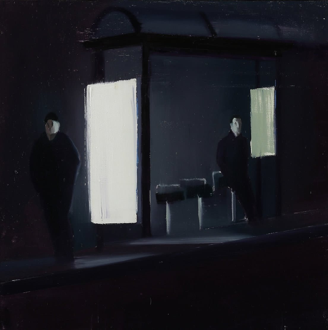 Brett Amory painting from 'waiting' series