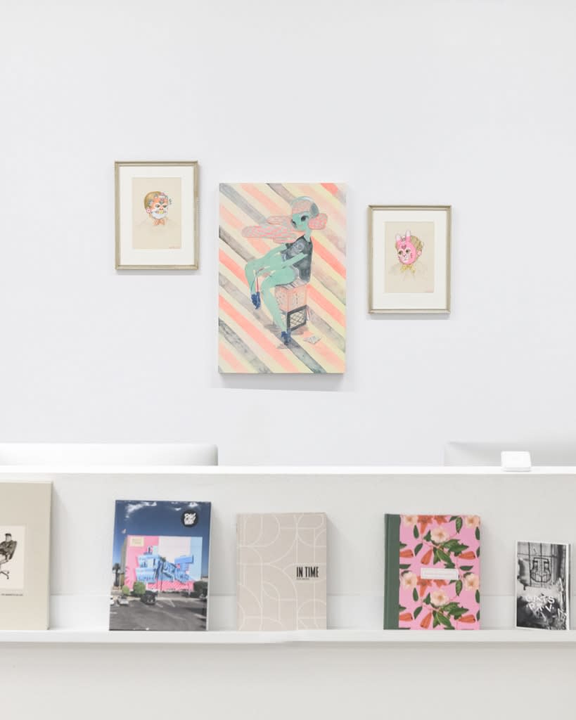 Install image of the exhibition Music Island by artist duo KeFe.