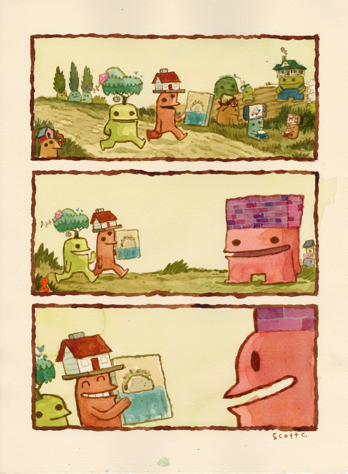 characters from the book Cabin Head and Tree Head