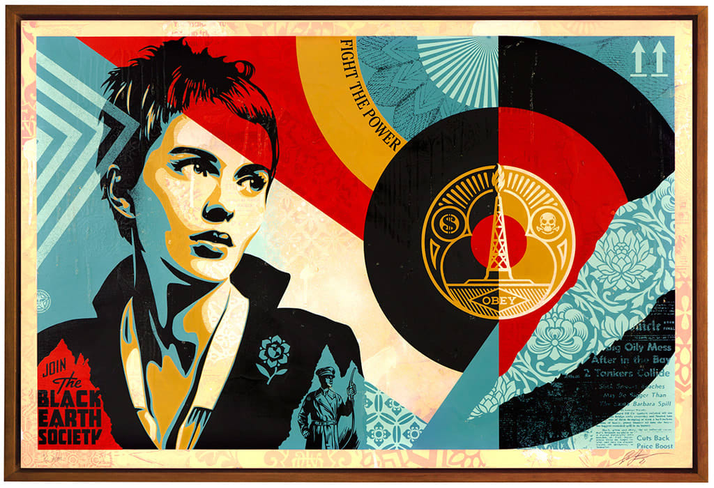 Shepard Fairey, Black Earth Society, 2021