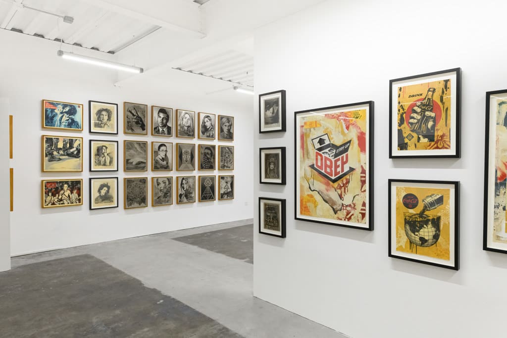 Installation view of Shepard Fairey's solo exhibition