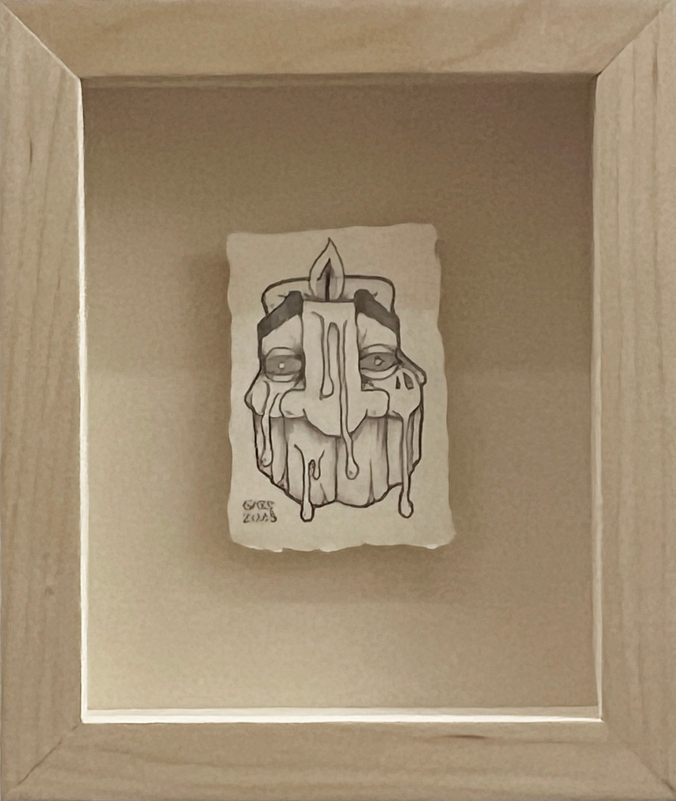 sketch of the GATS mask as a candle