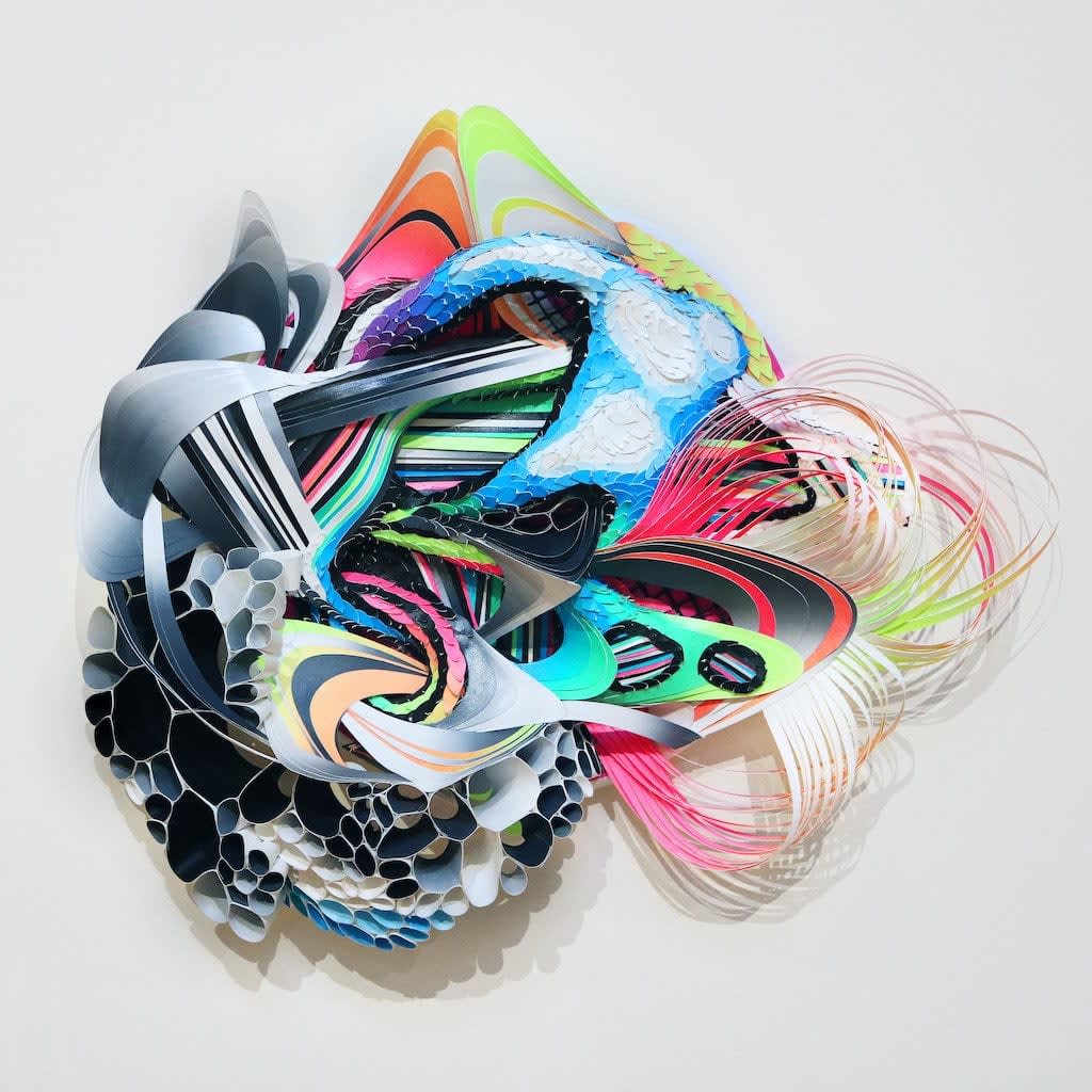 Crystal Wagner biomorphic wall mounted sculpture