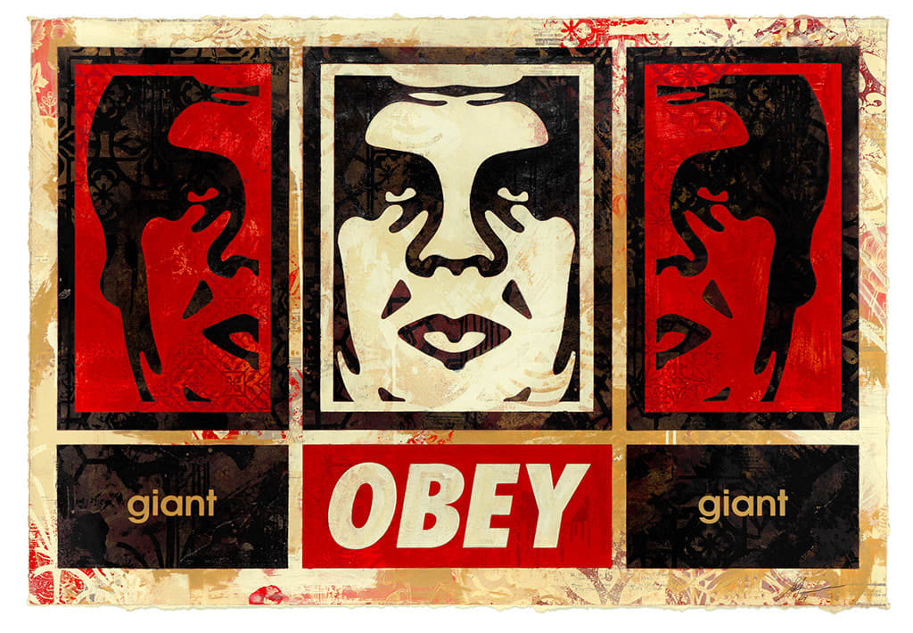 three panel image of a mans face with two red panels on the outside and a red one in the middle, and the text