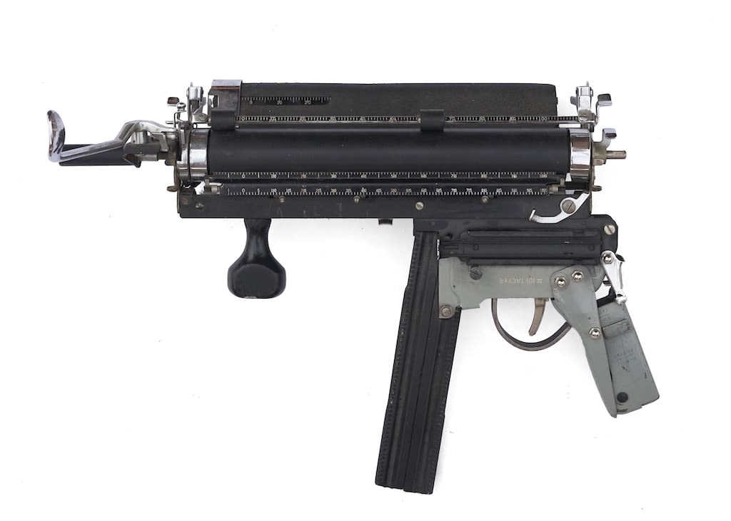 Ravi Zupa sculpture of a gun made from found materials