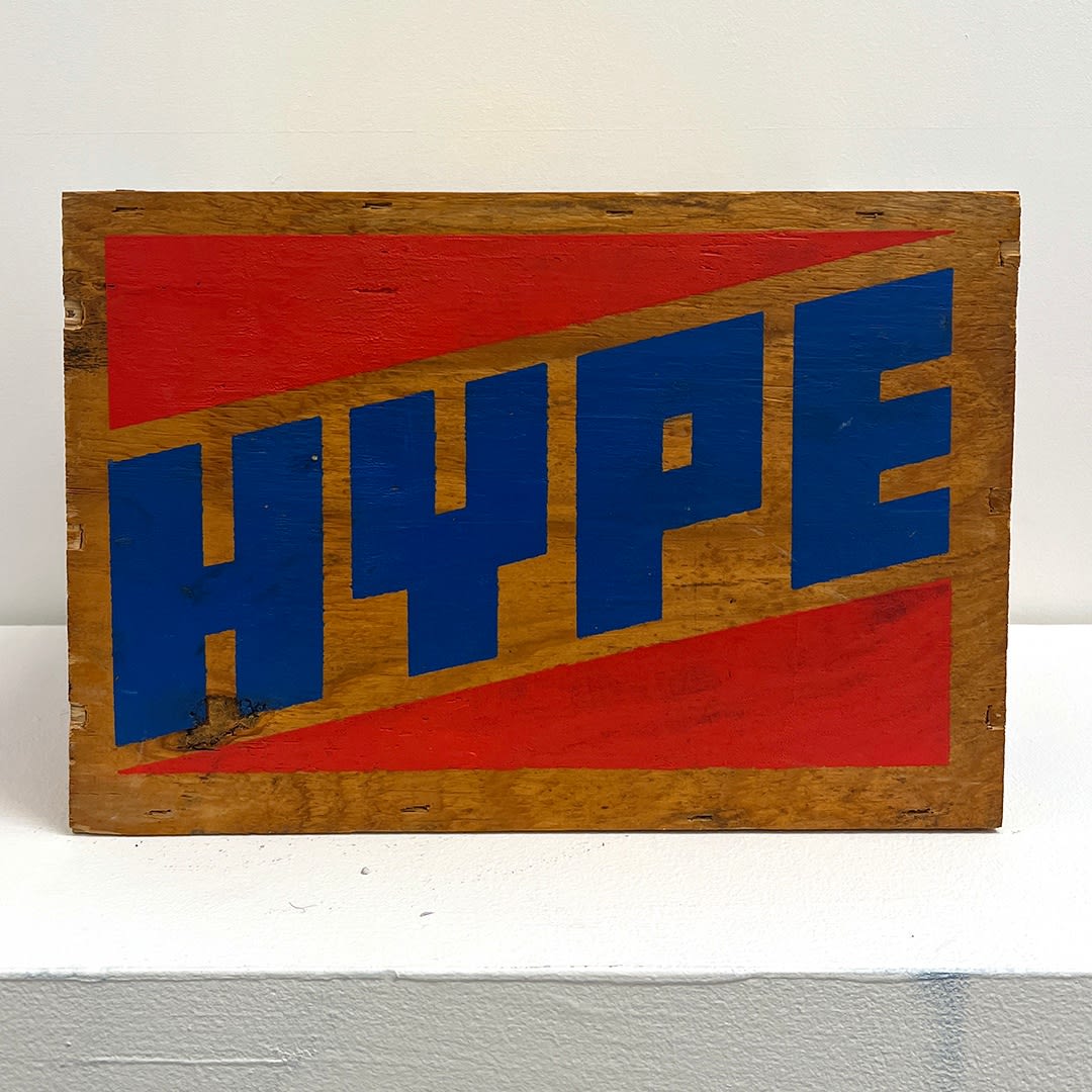 screen printed wooden crate by Skewville