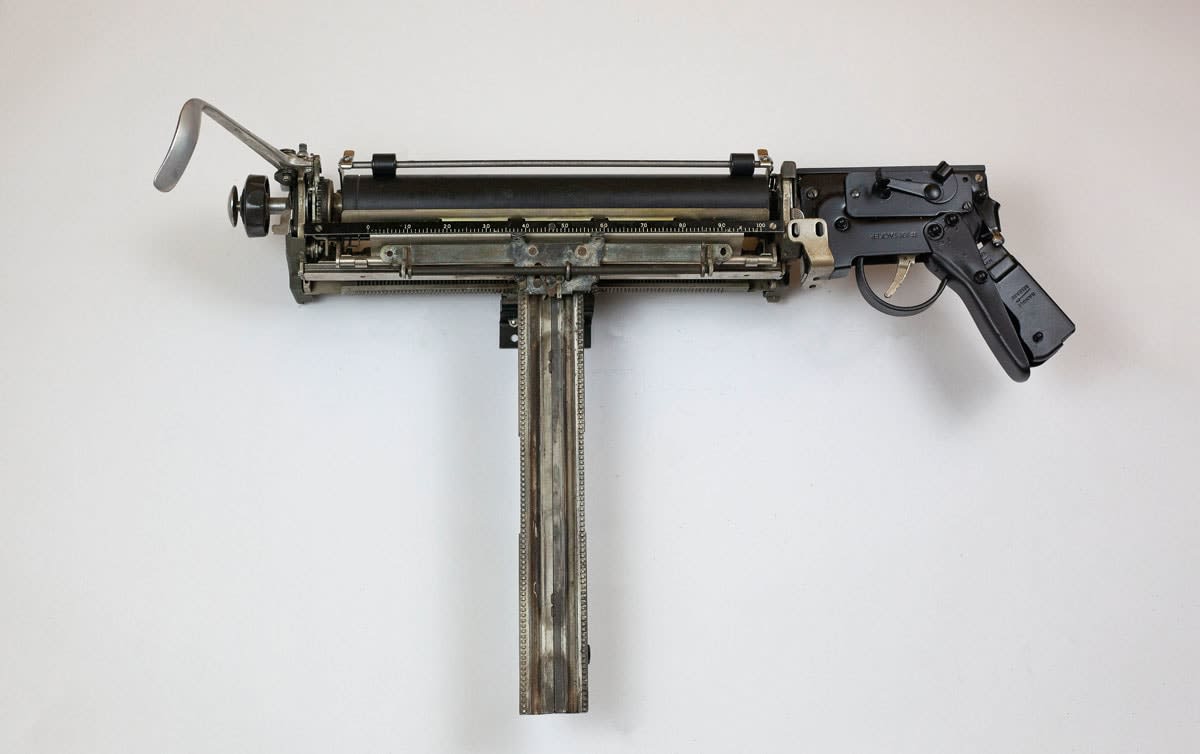 gun sculpture by Ravi Zupa
