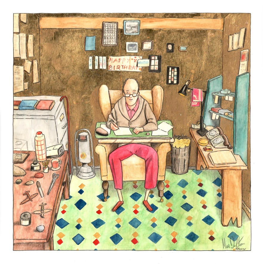 painting by Max Dalton inspired by