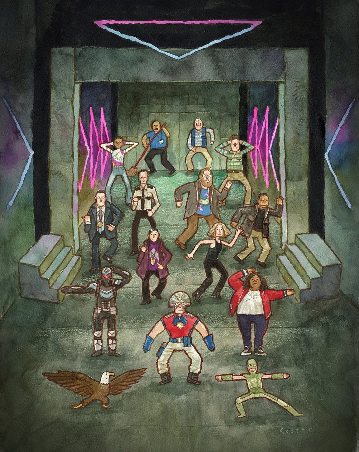 characters from the tv show Peacemaker