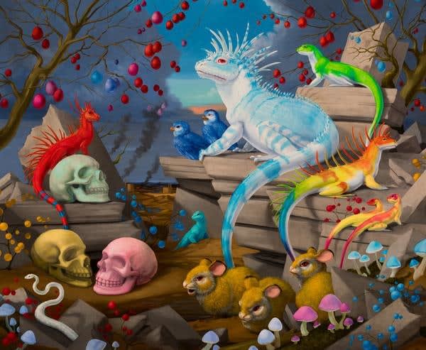 Laurie Hogin, Watering Hole (Social Species in the Late Anthropocene), 2017