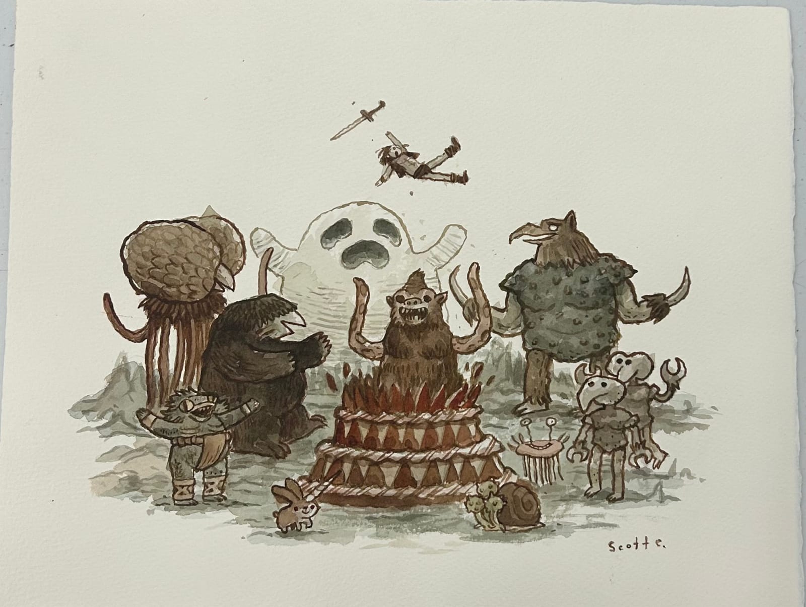 multiple different monster creatures