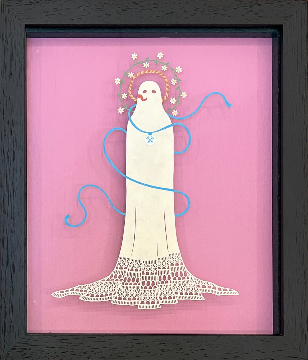 hand cut paper piece of artist Pippa Dyrlaga