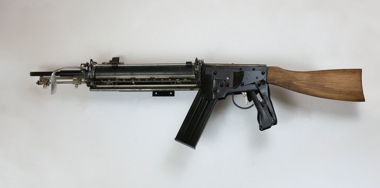 gun sculpture by Ravi Zupa