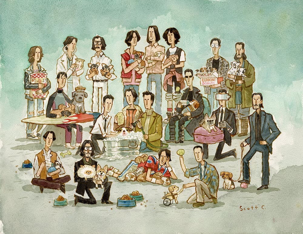 different characters played by Keanu Reeves