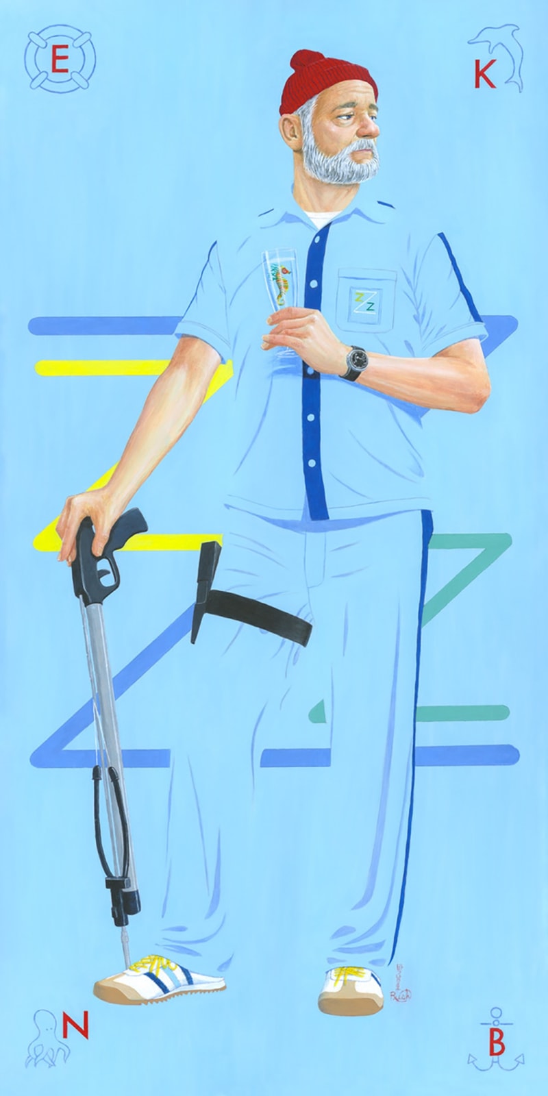 painting of Steve Zissou by Jason Raish