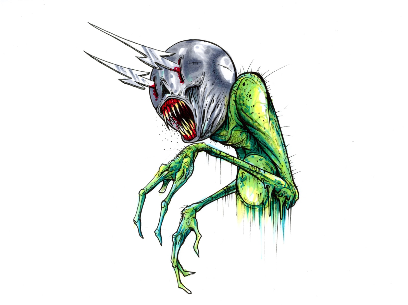 Painting of Phantasm Man by Alex Pardee