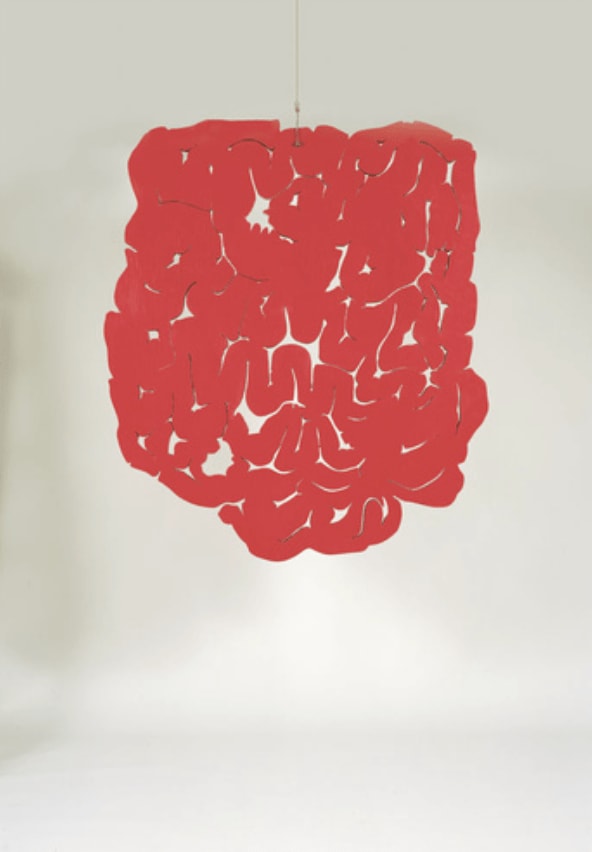 Pietro Consagra, Piano sospeso rosso combinato, 1964