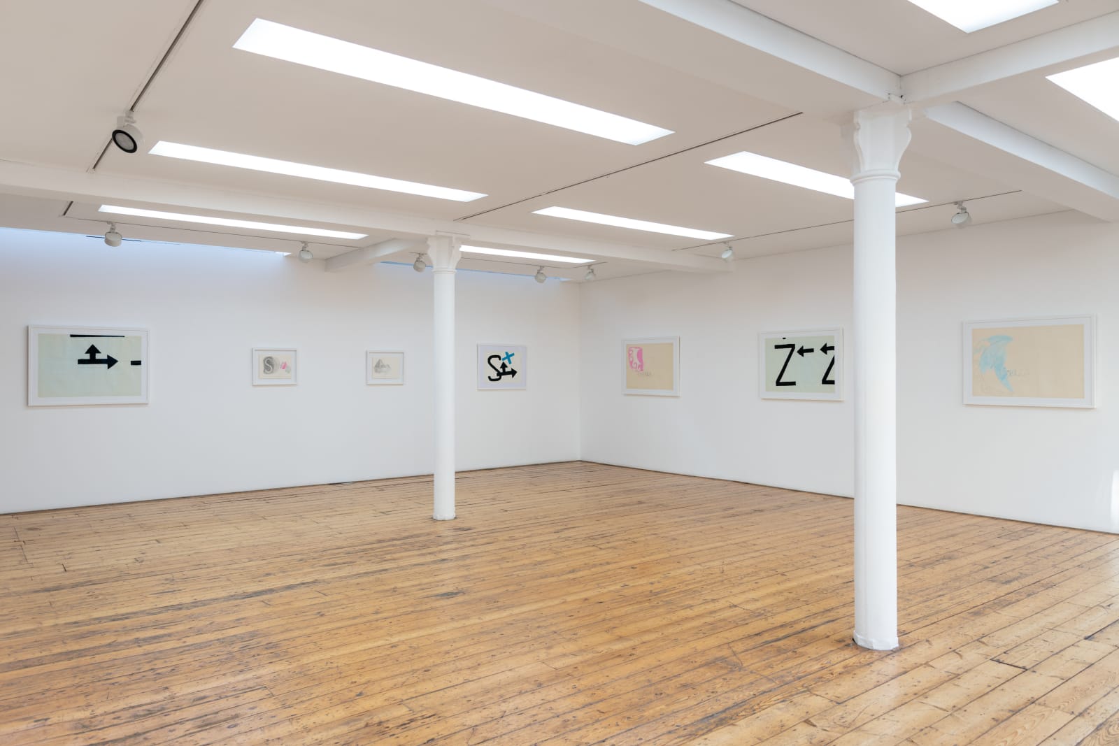 Jannis Kounellis 60, Untitled (carte azzurre, segnali), 1961