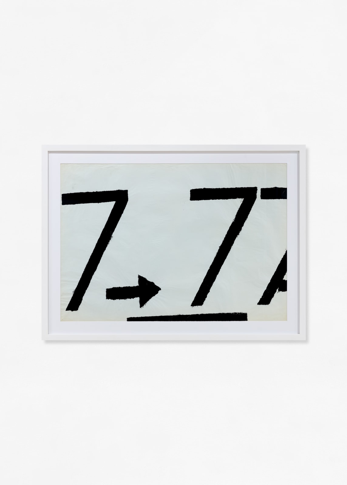 Jannis Kounellis, Untitled (carte azzurre, segnali), 1961