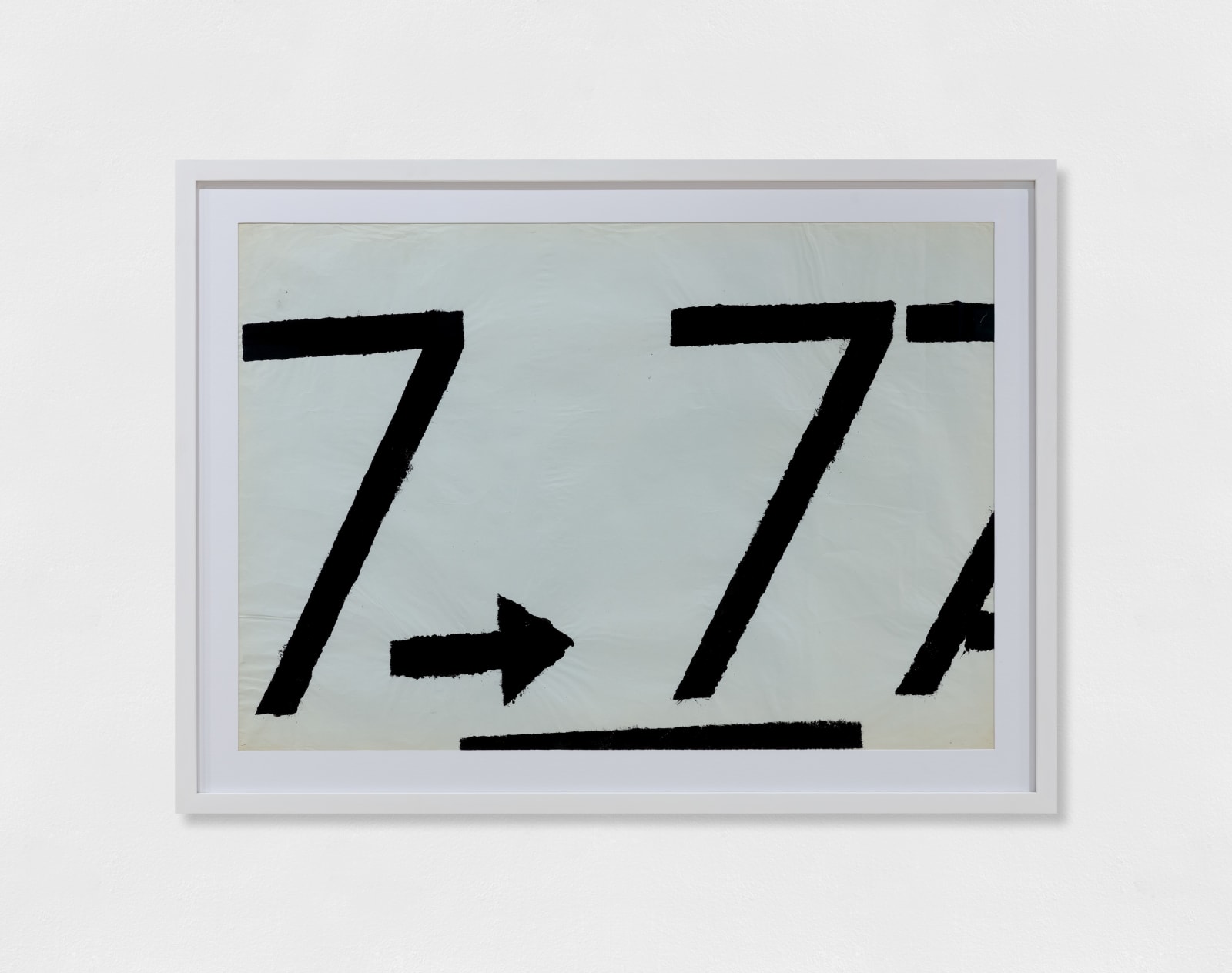 Jannis Kounellis, Untitled (carte azzurre, segnali), 1961