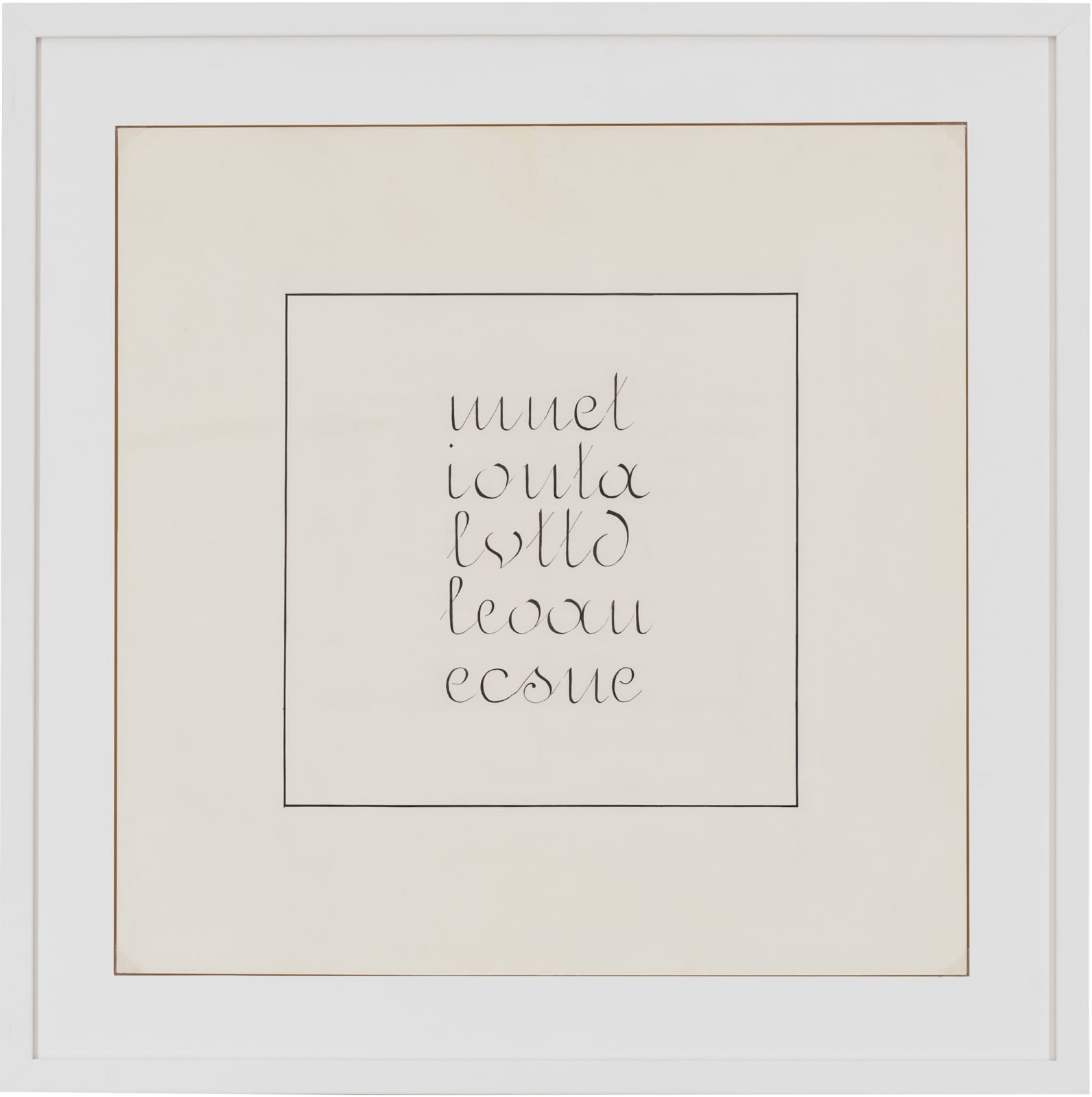 Alighiero Boetti, Millenovecentosettantadue (Calligrafia), 1972