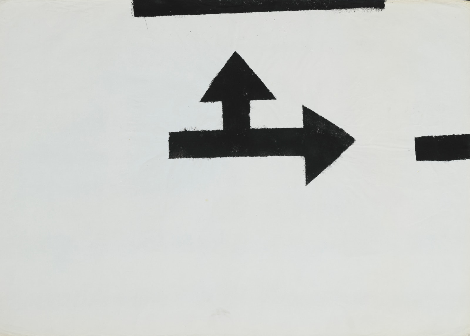 Jannis Kounellis 60, Untitled (carte azzurre, segnali), 1961