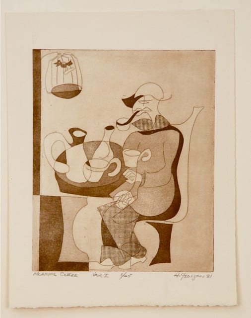 Hartwell Yeargans, Morning Coffee, Variation I, 1981