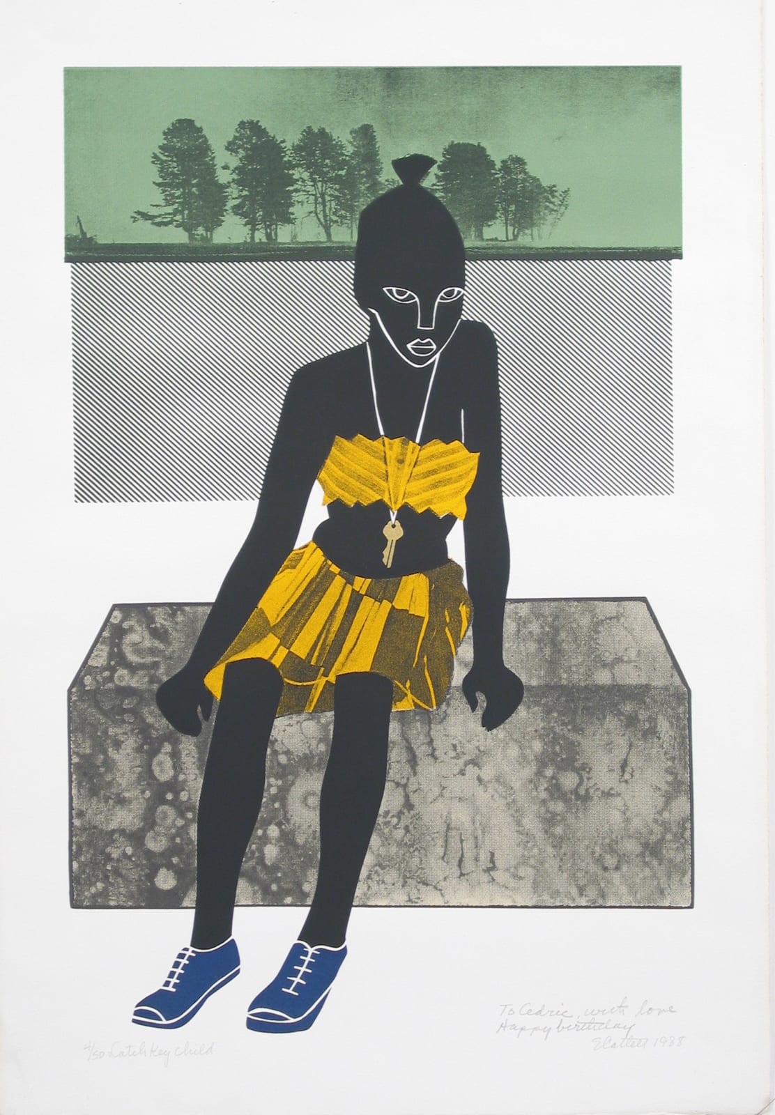 Elizabeth Catlett, Latch Key Child, 1988