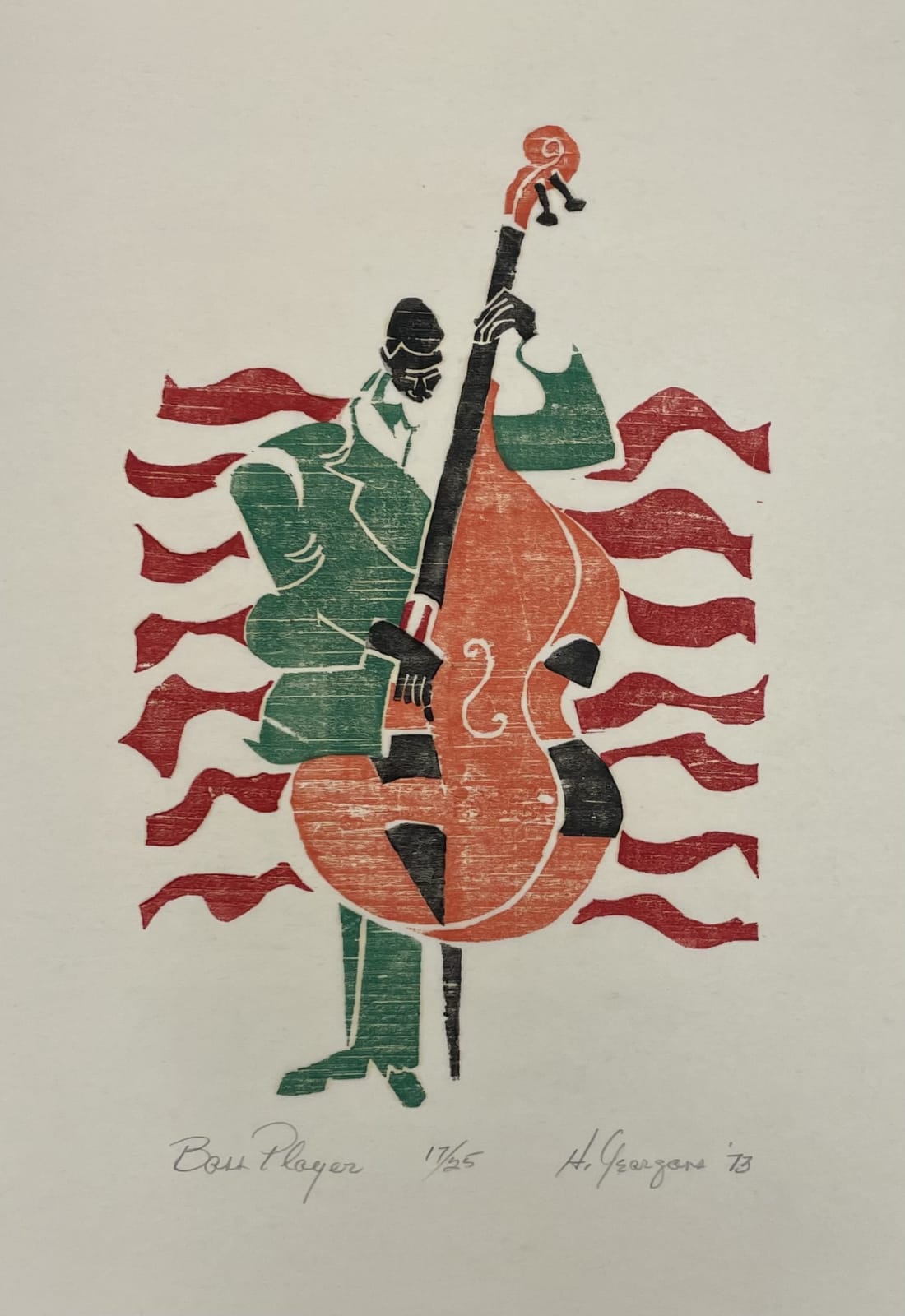 Hartwell Yeargans, Bass Player, 1973