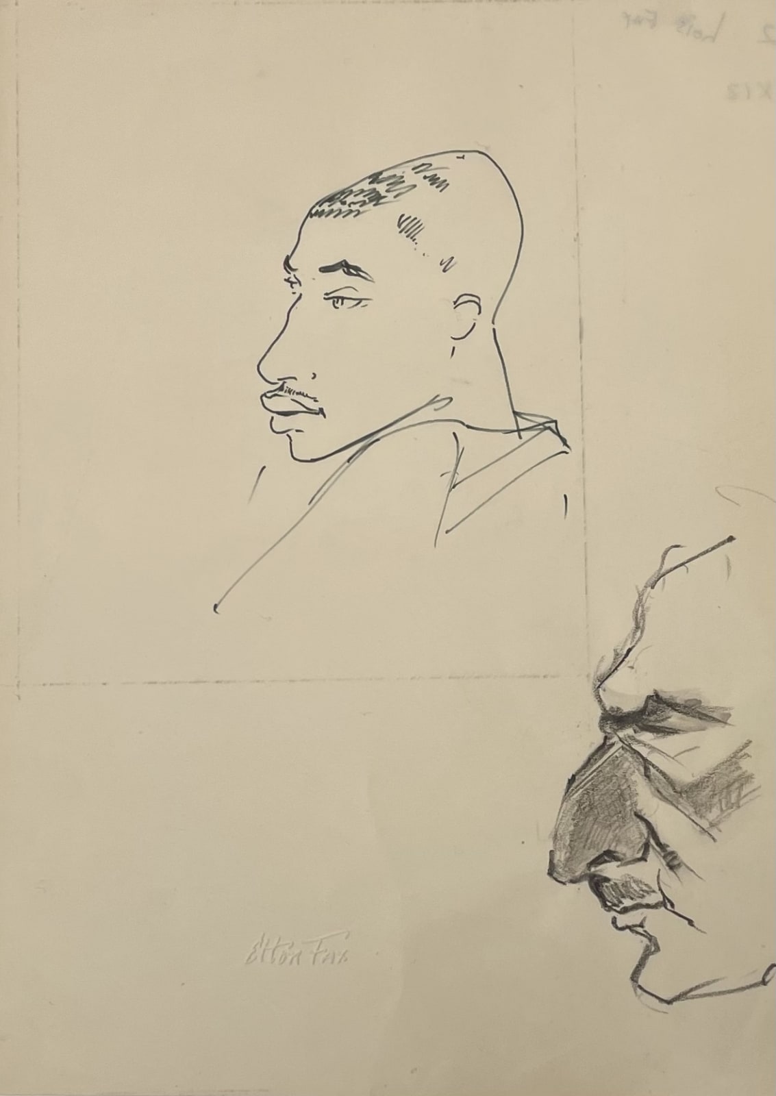Elton Fax, Head Studies, C. 1960