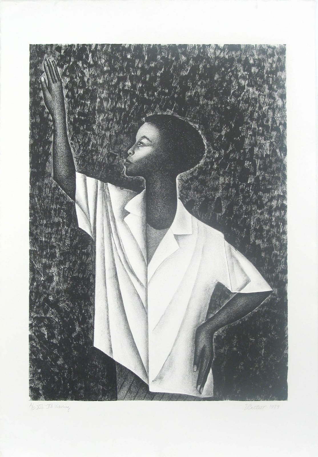 Elizabeth Catlett, Waving, 1989