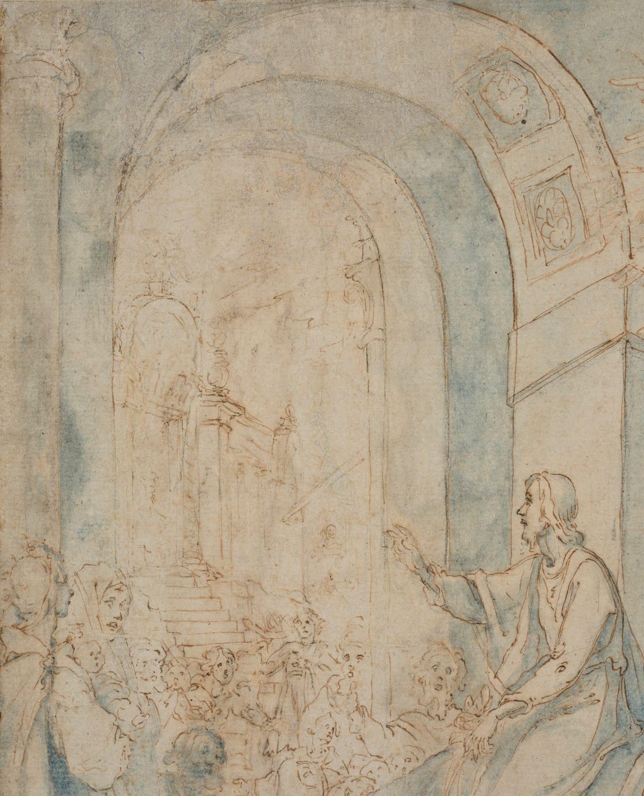 Cigoli (Lodovico Cardi detto il Cigoli), Christ's Entry into Jerusalem/ Entrée du Christ à Jérusalem, 1604-1605