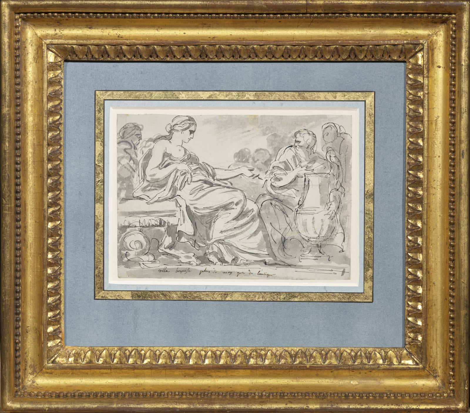Augustin Pajou, Study after the antique / Etude de personnages après l'antique